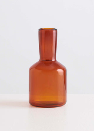 Maison Balzac Amber Carafe & Glass - La Gent Thoughtful Gifts